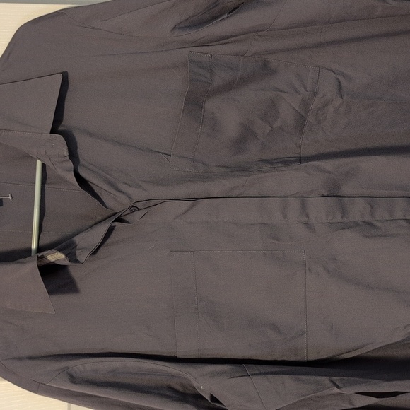 Lafayette 148 Women's Boyfriend Style Gray Button Down Size XL - Picture 3 of 8